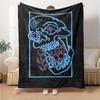 1pc Dragon guitarThemed Blanket Soft Flannel All Season Cozy Throw with Bold Graphic Print, Travel, or Holiday Gift for Family & Friends