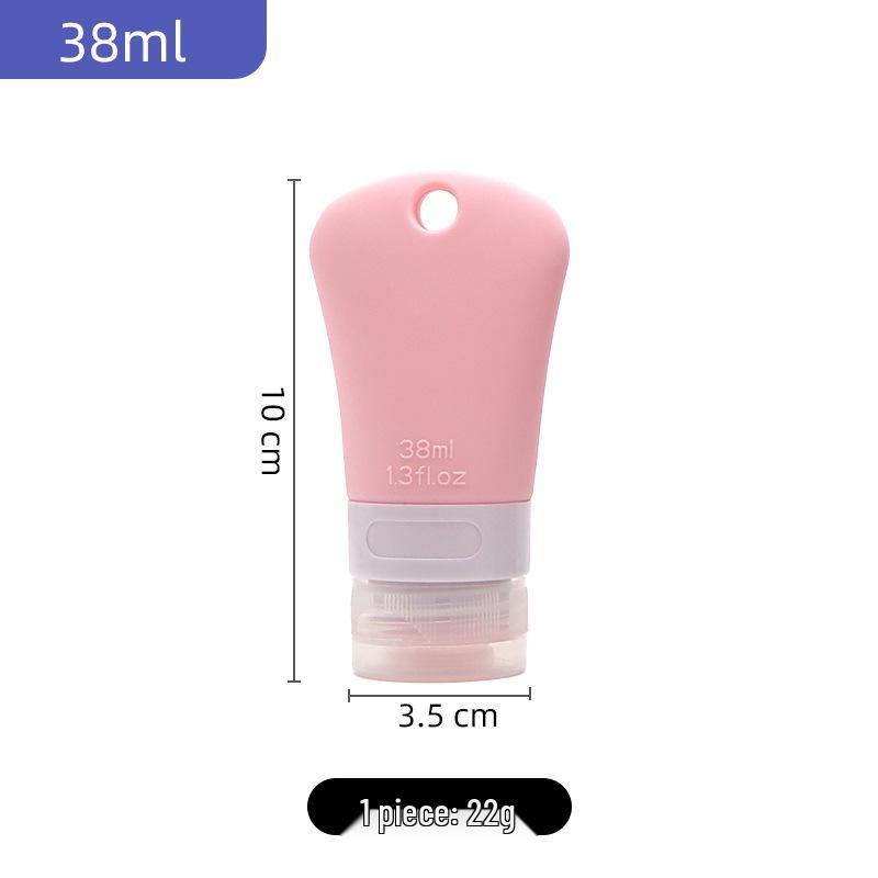 Tragbare Nachfüllbare Silikon-Reiseflasche mit großem Fassungsvermögen und Aufhängeloch