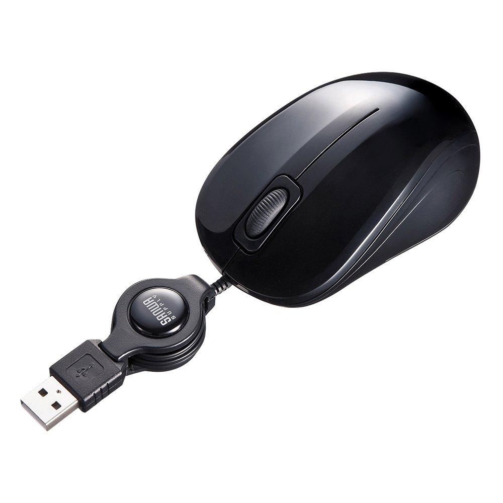 

Sanwa Supply Silent Cable Winding Blue LED Mouse (Black) MA-BLMA8BK чорний