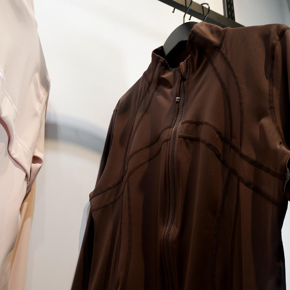 Women's New Stand Collar No Mesh Jacket – High Elastic, Moisture-Wicking, Slim-Fit Top