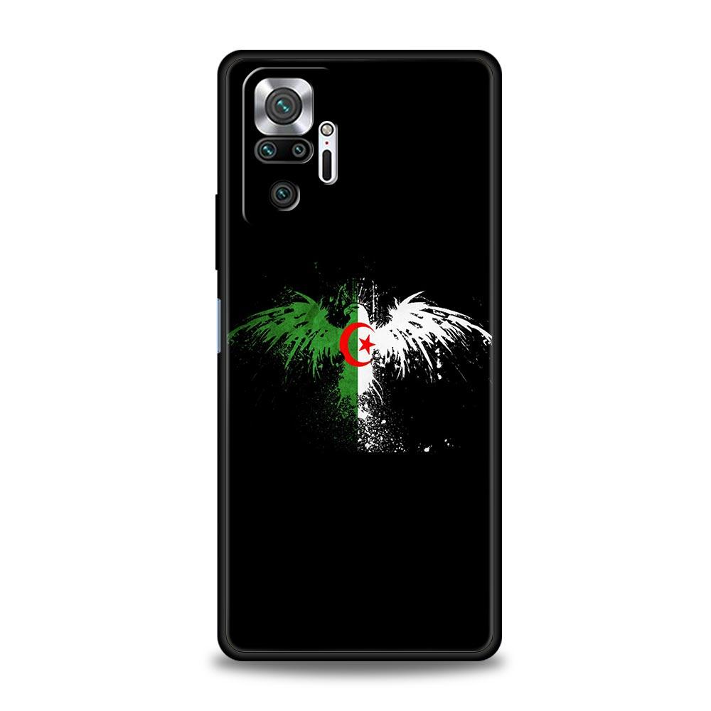 Algeria Flag Phone Case For Xiaomi Redmi Note 14 13 5G 10 11 12 Pro Plus 4G 14C 13C 12C 10C Black Cover