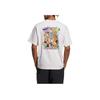 Adidas Originals Trefoil Logo Cartoon Print Crew Neck Pullover Short Sleeve T-Shirt Unisex Tops Pink HY4683