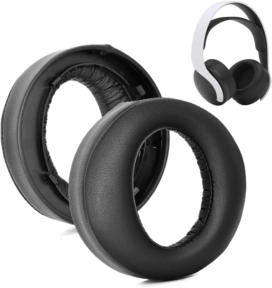 

Generic Replacement Ear Pads for Sony PS5 Compatible with Sony PlayStation 5 PULSE 3D Wireless Soft Protein Leather Ear Cushions Headset, Headphones,