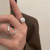 Pearl Open Ring Female Ins Wind Cold Wind Design Sense French Ring Tide