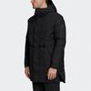 Adidas Outdoor Waterproof Warm Mid-Length Hooded Cotton Jacket Men Jacket Black FT2432