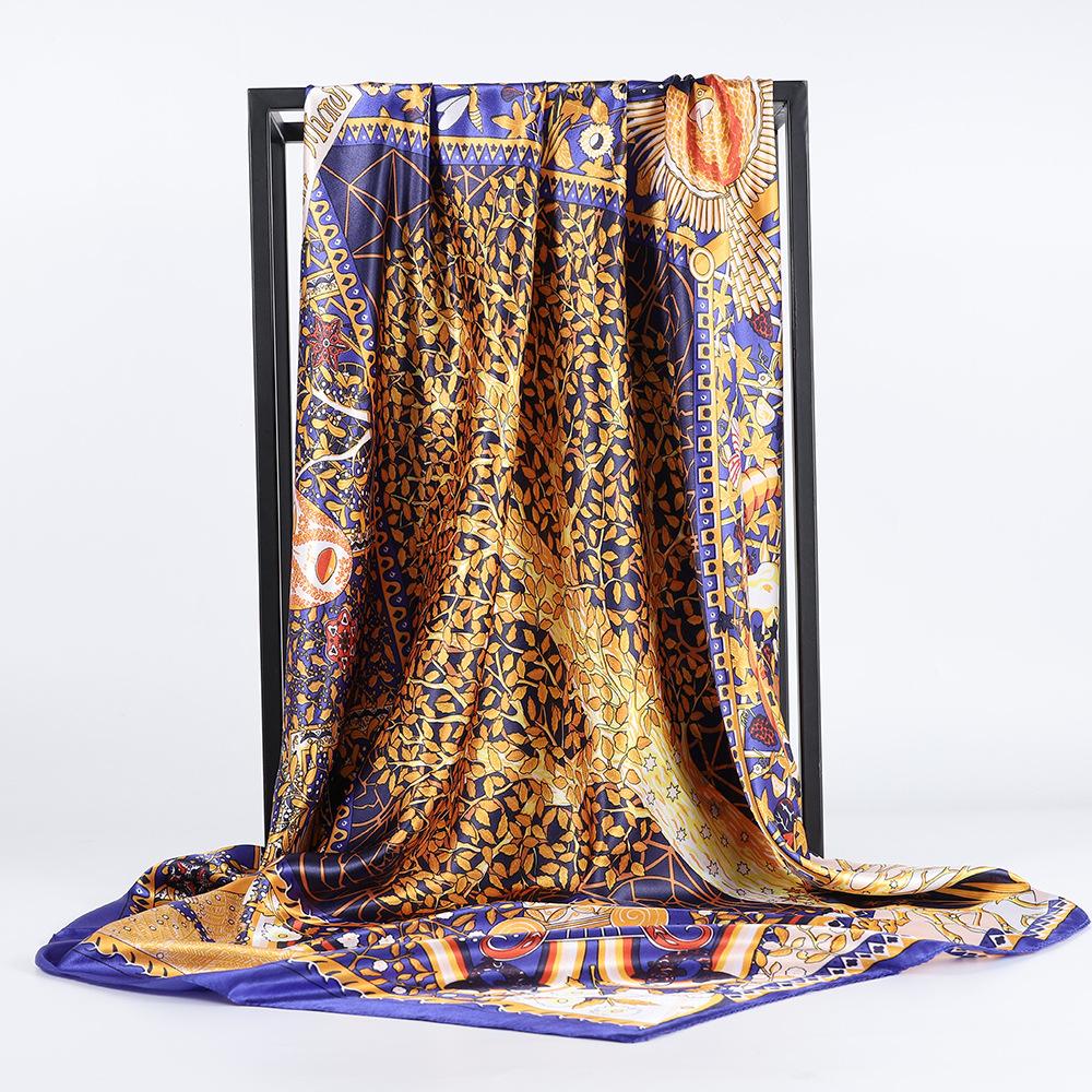 Hochwertige, luxuriöse Seidenschals, Stirnband, Schals, Halstuch für Damen, Ketten-Seidenschal, dekorativer Schal für Damen