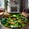 1pc Ben10 Print Round Carpet Chair Round Carpet Suitable for Bedroom Living Room Home Decorative Carpet