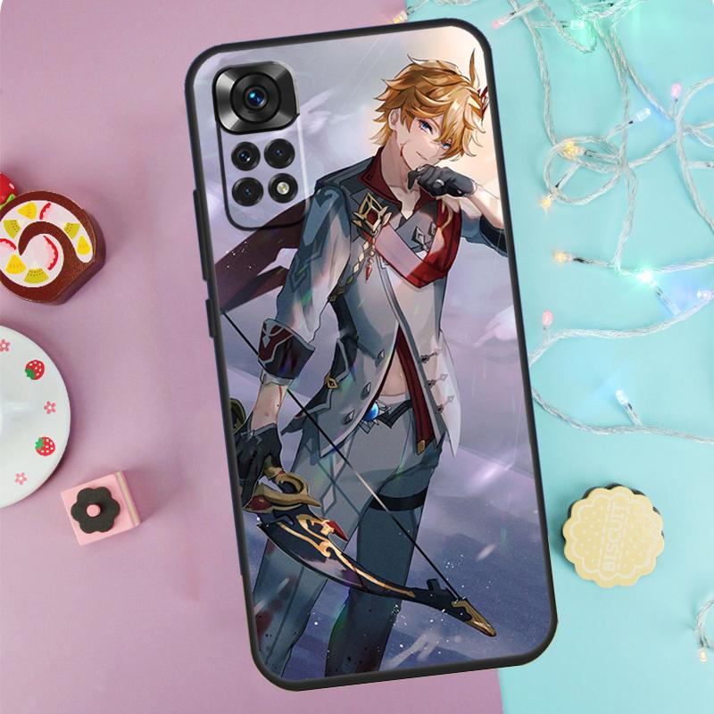 Genshin Impact Tartaglia Case For Xiaomi Redmi Note 9 10 11 12 13 14 Pro 9S 10S 11S 12S Redmi 14C 10C 12C 13C Cover
