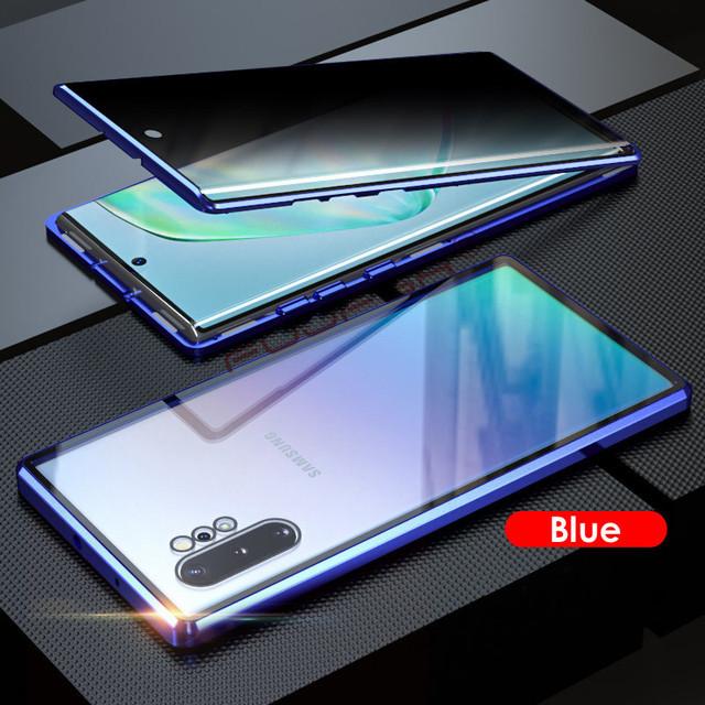 Anti Peeping Magnetic Case for SamsungS26 S25 S24 S23 Ultra Note 20 S20 FE Note 10 Plus Note 9 Double Sided Tempered Glass Cover