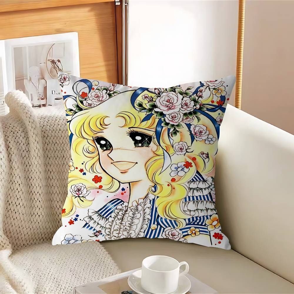 

Anime C-CandyS CandyS Pillow Case Removable Washable Cushion Cover – All-Season Soft Linen 12x12Inch