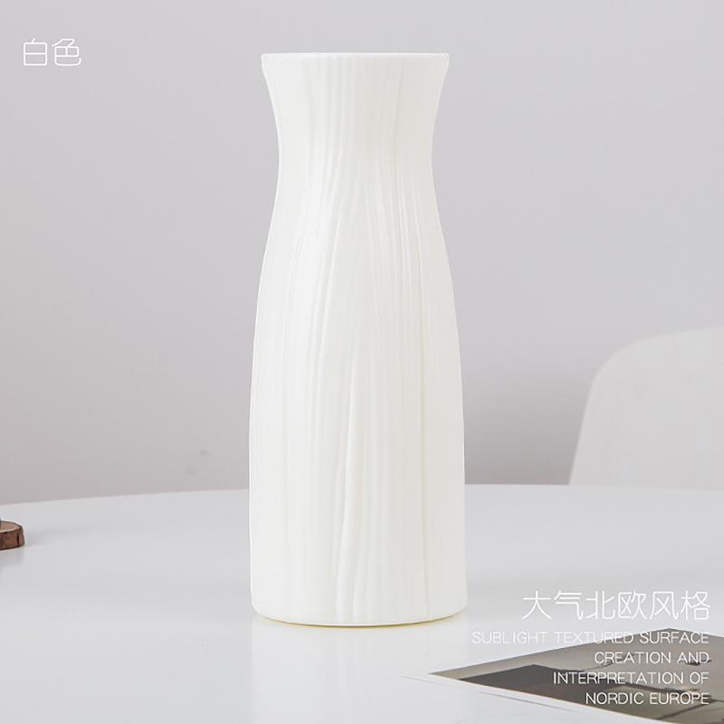 Modern Nordic Plastic Flower Vase, Pink, Blue, White Pot, Basket, Home, Living Room Decoration, Ornament, Arrangement