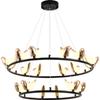 Creative Bird Pendant Lamp Light Modern Hallway Stair Wall Sconce Mounted Bedroom Bedside Chandelier Designer Decor Fixture