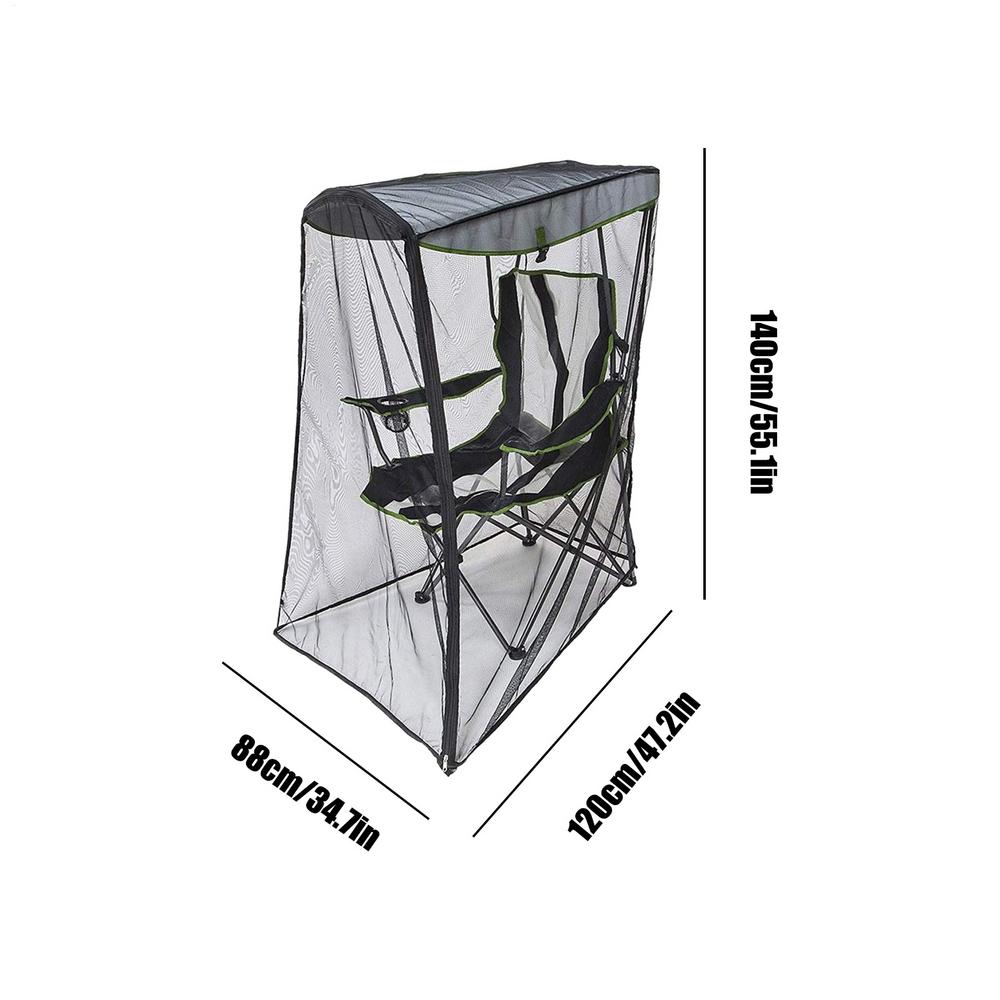 

Camping Chair Mosquito Net 140x88x120cm Sun Protection Travel Folding Portable Fly Mesh For Trips Outdoor Garden Anti-mosquito