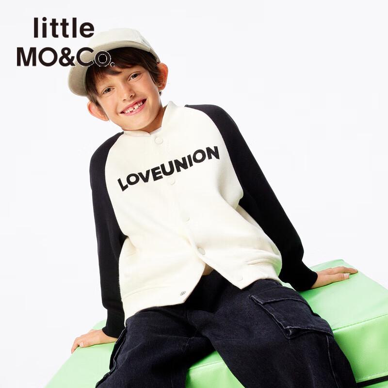little MO&Co. 2025 Spring Unisex Parent-Child Raglan Baseball Jacket