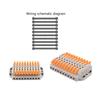 Cable Connector Orange Mini Quick Connector Universal Compact Cable Connector Household Wire Terminal Connector