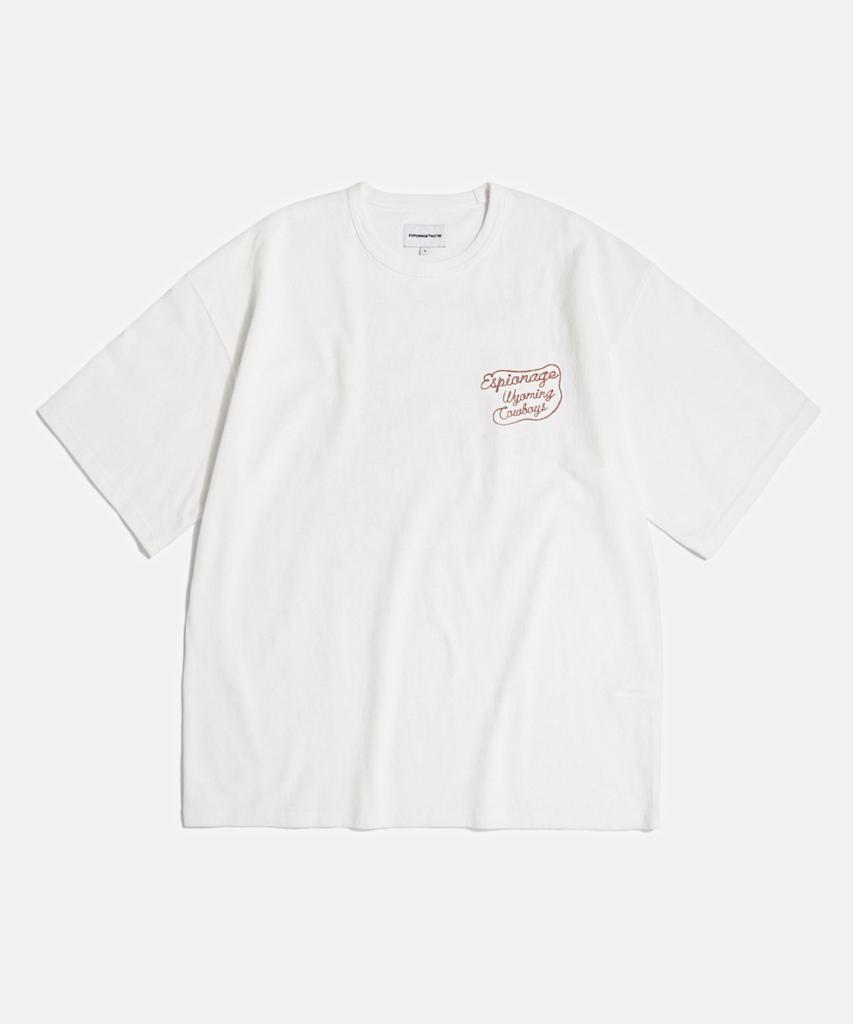 ESPIONAGE Wyoming Cowboys Heavyweight Tee Off White