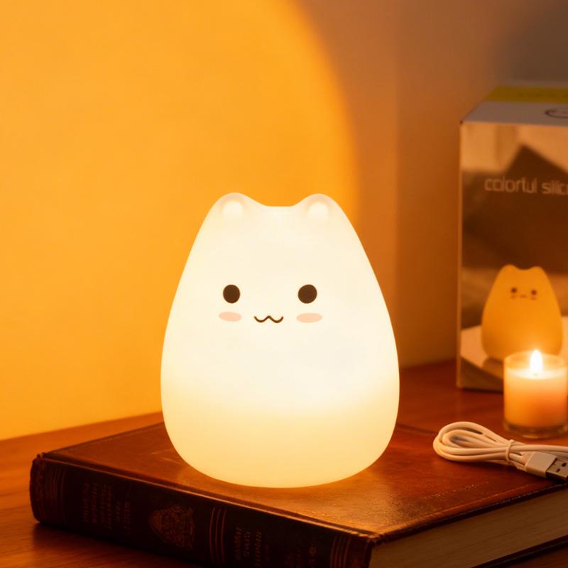 Rechargeable Cute Duck Silicone Night Light - Bedside & Atmosphere Lamp