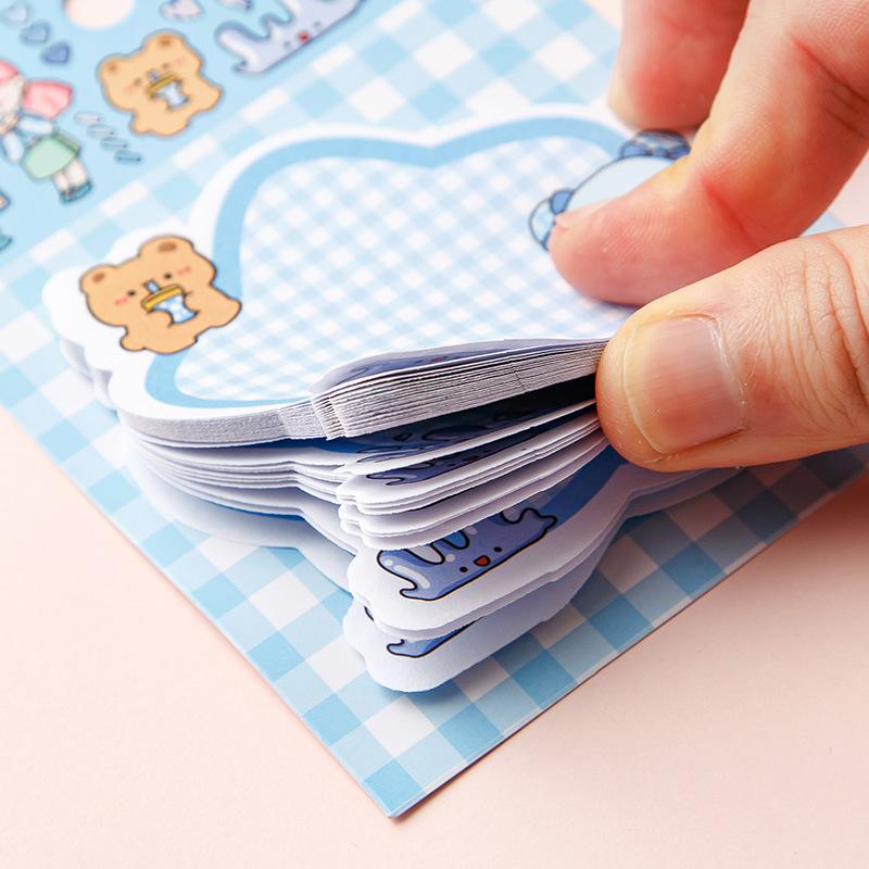 Memo Pad Cartoon Sticky Special Shaped Thickened  Can Be Stuck N Times Creative Sticky  Cute School Supplies Kawaii Stationery