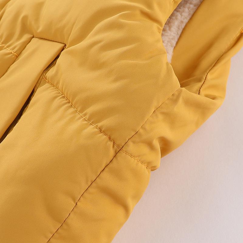 2026 Unisex Baby Cotton Vest with Lambswool - Velvet Thickened Outerwear