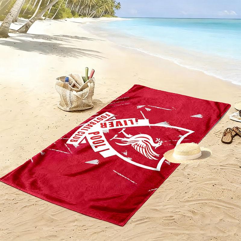 Liverpool Print Beach Towel, Large Soft Quick Dry Towel for Beach Camping Swimming