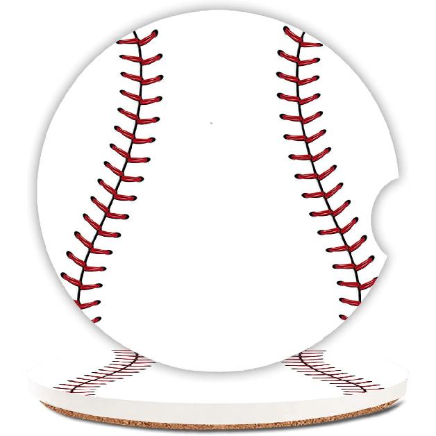 Ceramic Cup Holders Car Coasters for Women/Men,Cool Absorbent Drink Cup Car Holder Coasters with A Finger Notch 2.56" Pack of 2,Blue Marble Gold