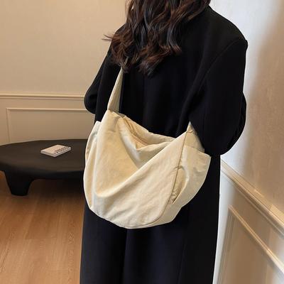 Τσάντα Καμβά Casual για Μετακινήσεις Γυναικεία Μεγάλης Χωρητικότητας Μονόχρωμη Τσάντα Ταχυδρόμου Γυναικεία Ευέλικτη Τσάντα Ειδικού Σχεδιασμού Τσάντα Ντολμάς