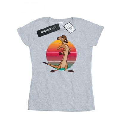 Womens/Ladies The Lion King Timon Sunset Cotton T-Shirt