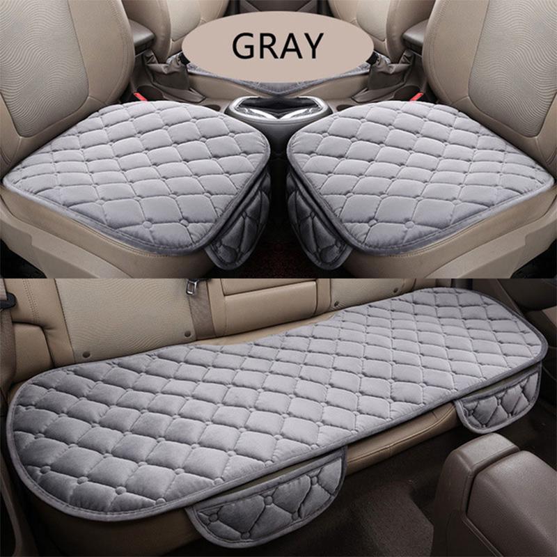 SEAMETAL Plush Car Seat Covers Set Warm Car Seat Cushion Winter Auto Seat Protector for SUV Sedan Hatchback