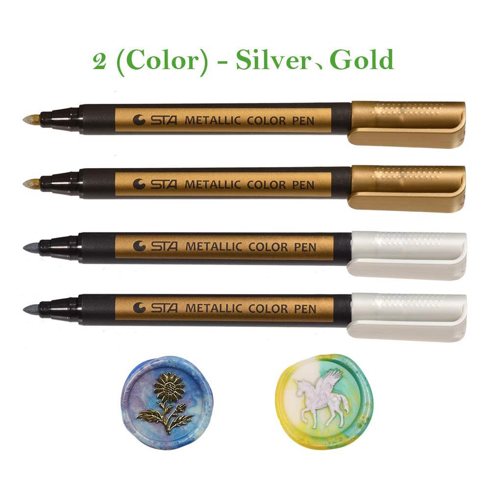 4pcs Wax Seal Pen Kit, Special Wax Seal Pen for Decorating Wax Seal Stamp, Fit All Wax Seal Beads or Wax Seal Sticks, Ideal Tool