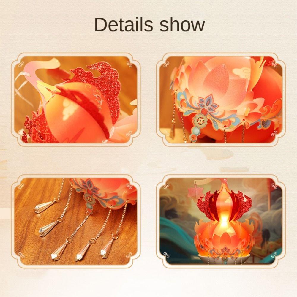 Chinese Style Spring Festival Luminous Lantern Children Handheld Lantern Home New Year Gift