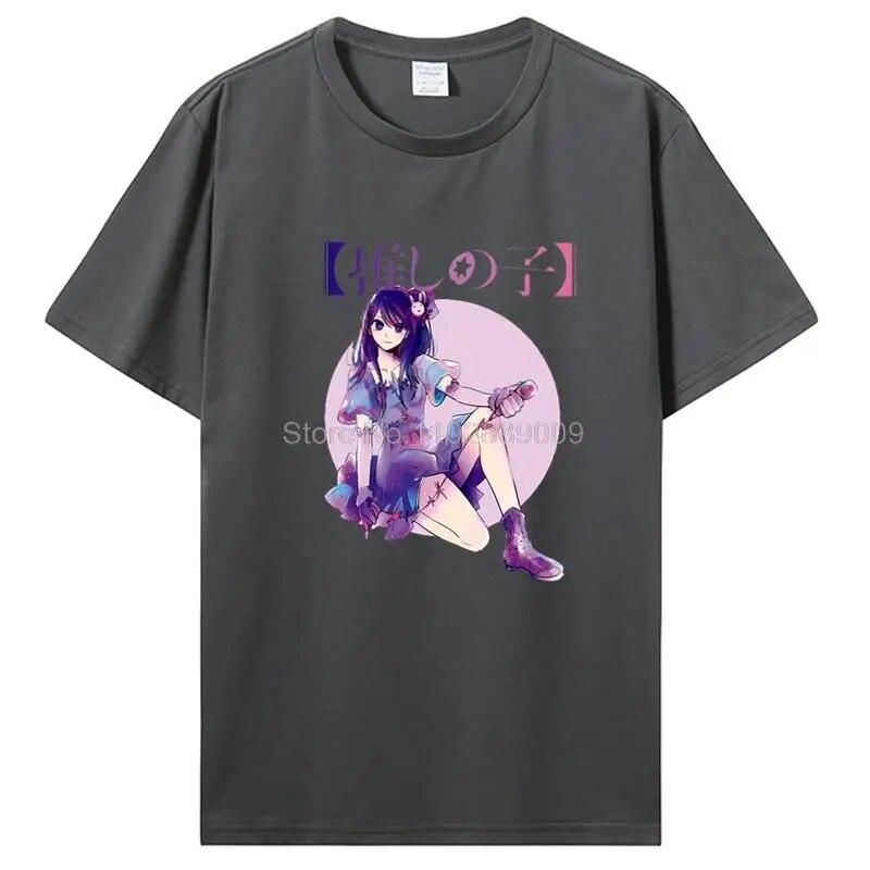 Oshi No Ko Japan Anime Cute Ai Ruby And Aqua футболка женские футболки унисекс Kawaii — фото 11