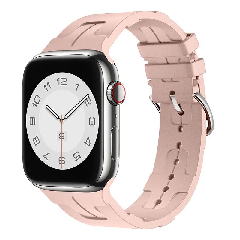 Silikonarmband für Apple Watch Band 46mm 42mm 45mm 41mm 49mm 44mm 40mm Weiches Armband iWatch Serie 10 Ultra 9 8 7 6 5 SE 4 Armband