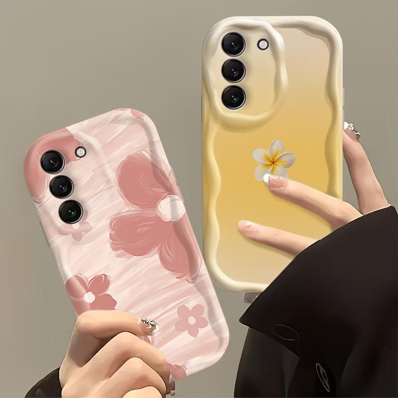 Gradient Chrysanthemum Petal Pattern Case for Samsung Galaxy S26 S25 Ultra S24 FE S23 Plus S22 A56 A36 A16 A17 A37 A57 A55 Cover