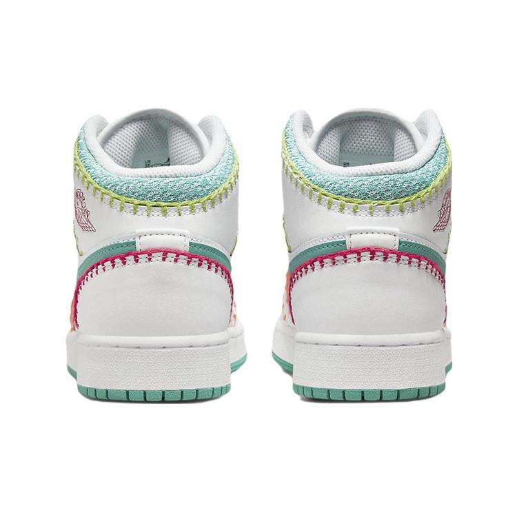 New Jordan 1 Mid Multi Knit GS DM6218-100