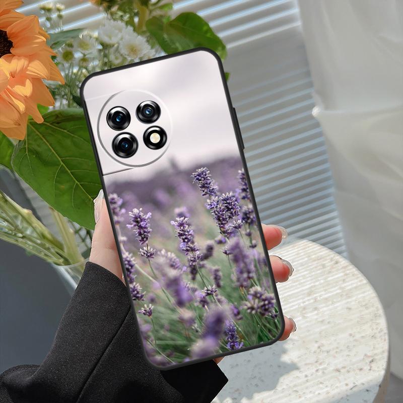 

Lavender Purple Flower Case For OnePlus Nord 5 CE 2 3 4 Lite N20 N30 OnePlus 13T 13R 15 13 12 11 10 10T 8T 15R Cover OnePlus Nord CE2Lite