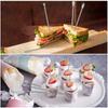 Cocktailspieße, 20 Stück Cocktail-Zahnstocher, Edelstahl Martini-Oliven-Spieße für Bar, Grill, Obst, Bloody Mary Getränk S