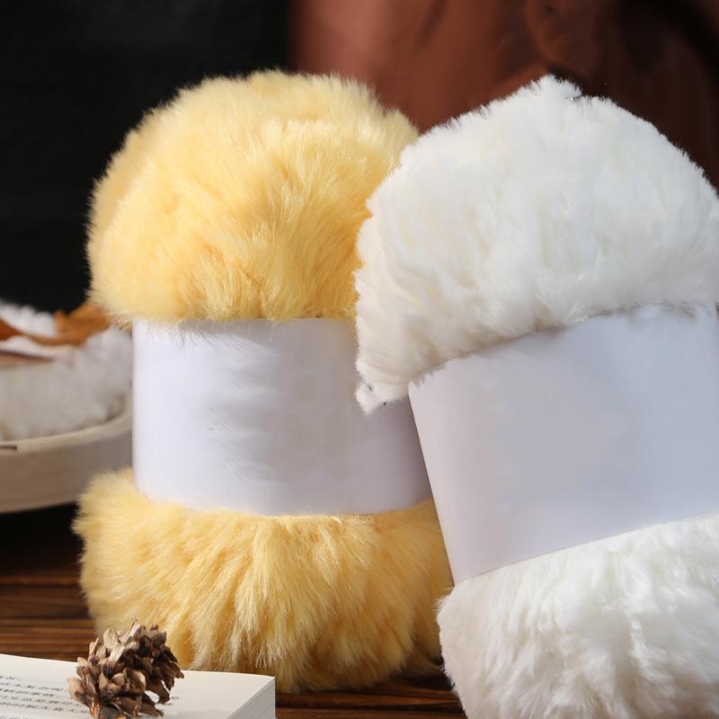 Wool Circle Solid Color Yarn Hand Woven Diy Scarf Hat Sweater Medium Thick Merino Wool Thread Soft And Comfortable Fluffy