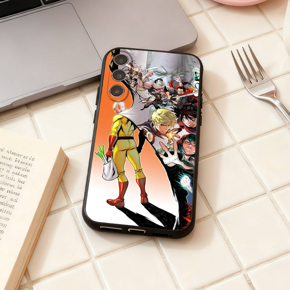 O-One Punch Man Anime Phone Case For Samsung Galaxy A73,A72,A71,A70,A53,A52,A51,Others Soft Black Shell