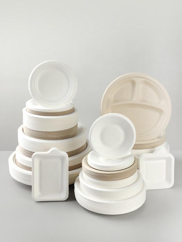 Disposable Biodegradable Paper Plates