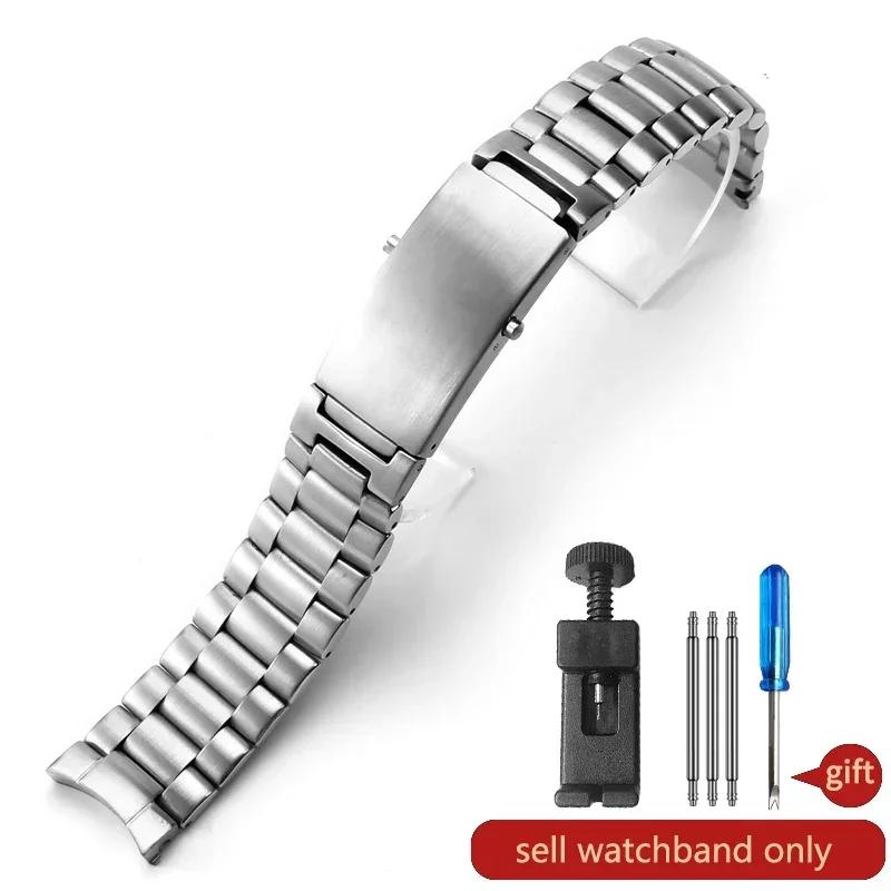 

For Omega Arc Interface Accessories Stainless Steel Seahorse 300 Ocean Universe Little Flying Saucer Men Women Watch Strap 22mm