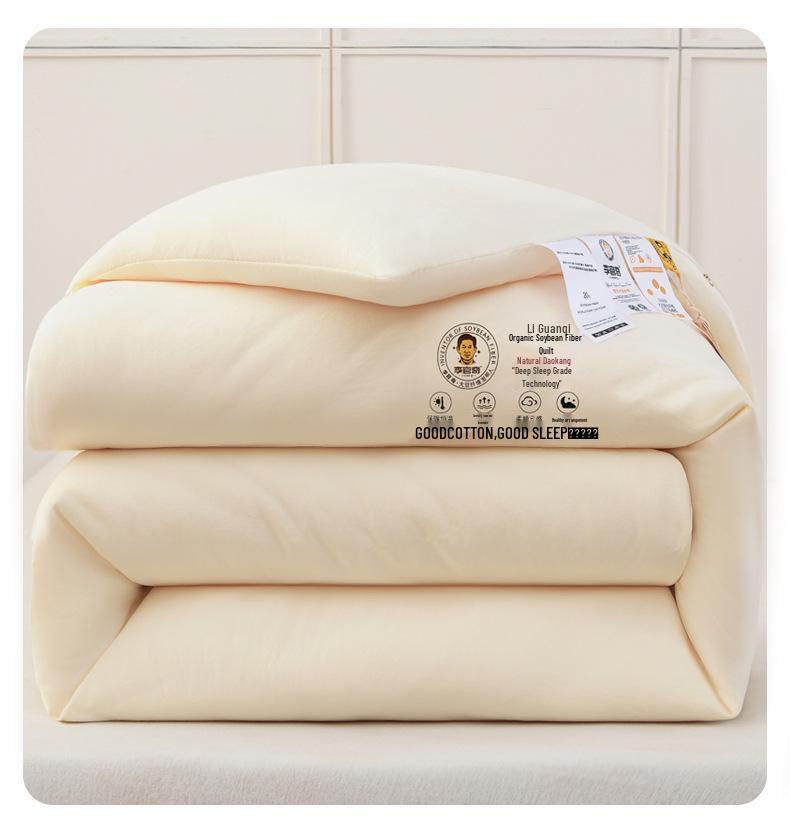 A-Class Washed Cotton Soybean Winter Comforter – Warm, Skin-Friendly Fiber Quilt