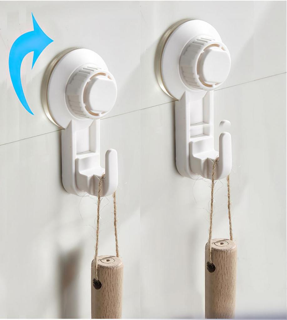 Vacuum Suction Cup Hooks Strong Self-adhesive Door Wall Hanger Hooks Removable Waterproof Hanger Household Storage Hooks