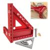 Woodworking Aluminum Alloy Angle Ruler Set Pin Type Measuring And Marking Device With Angle Positioning Mortise And Tenon Nails