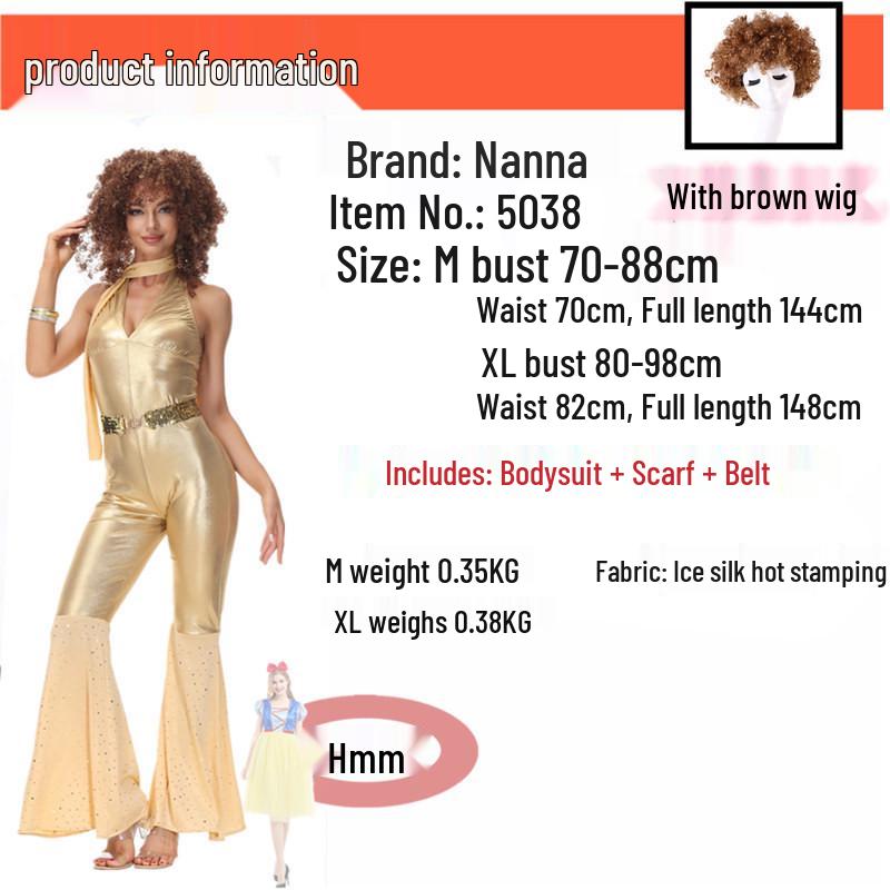 Halloween 70s Disco Hippie Costume