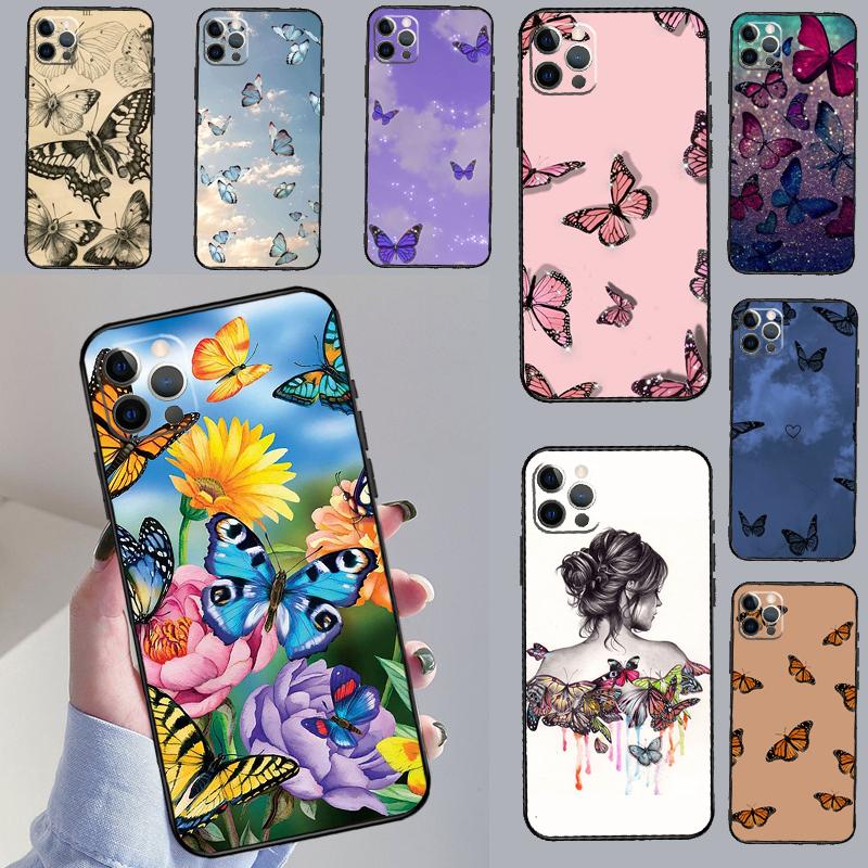 Butterfly Funda For Xiaomi Redmi Note 11 10 12 13 14 15 Pro Plus Case For Redmi 15C 10C 13C 12C 14C 15