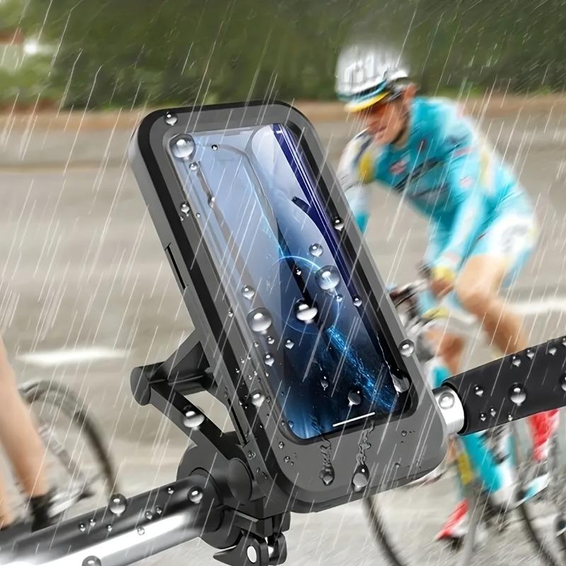 Waterproof Motorcycle Bicycle Phone Holder Touch Screen Bike Handlebar Mount Shockproof Navigation Bracket