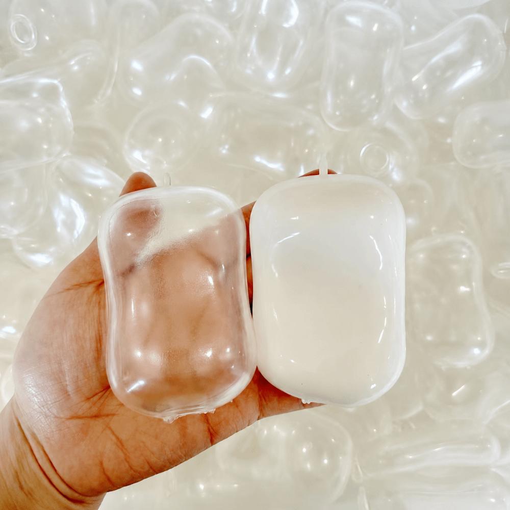 Soft Texture Hollow Soap-shaped Squeeze Toy DIY Empty Ball Shell  Gifts for Children and Adults