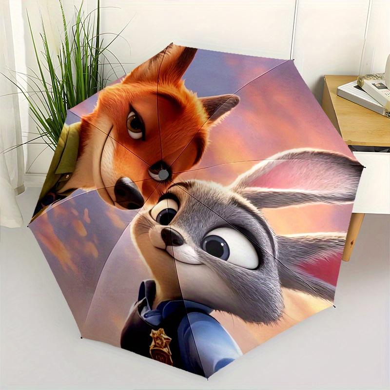 

Zootopia Movie Characters Automatic 3-Fold Umbrella Design, Cute Cartoon Pattern, Portable Outdoor Umbrella, Perfect, Holiday Gift for Disne