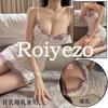 Sexy Night Pajama Mini Role High Slit Adjustable Suspender Popular [Roiyezo] Dress, Camisole, Dress, Lace, V-Neck Slip, Dress, Play, Seductive, Dress,