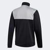 adidas Basic Tricot Tracksuit Jacket and Pants Size S Gray Heather Set, (162-168cm), MMJ73, Black/Medium